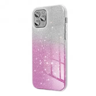 Futrola PVC SHINE 3in1 (shining case) za iPhone 14 Pro Max (6.7) srebrno roze