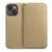 Futrola flip DUAL POCKET BOOK za iPhone 14 Pro (6.1) zlatna