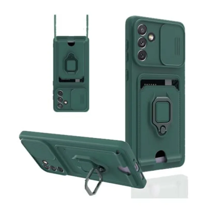 Futrola ZUMA PROTECT sa pertlom za Samsung A245 Galaxy A24 4G maslinasto zelena