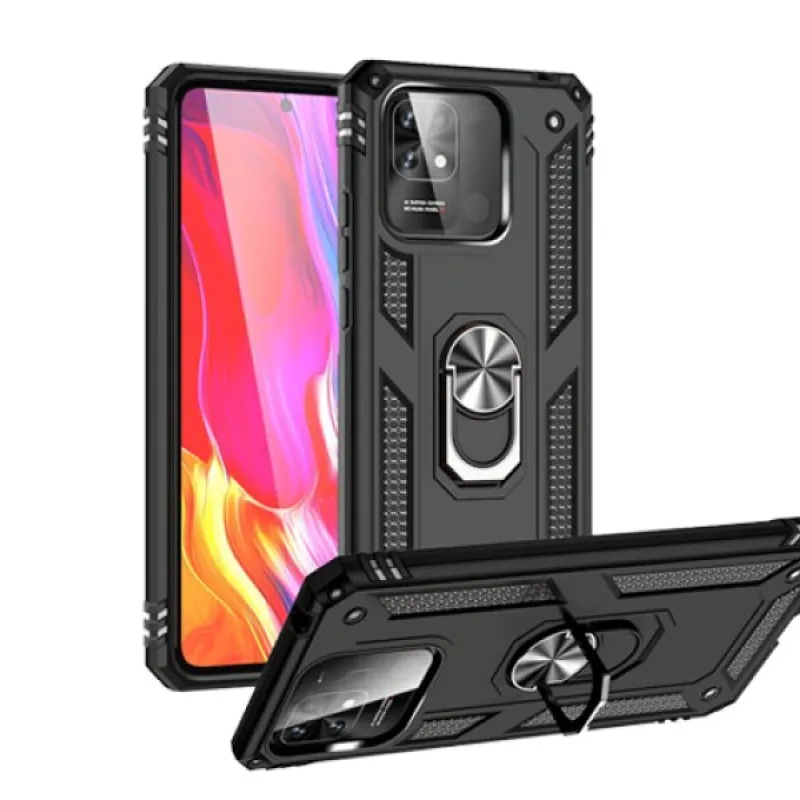 Futrola ARMOUR SA PRSTENOM za Samsung A145 Galaxy A14 4G crna