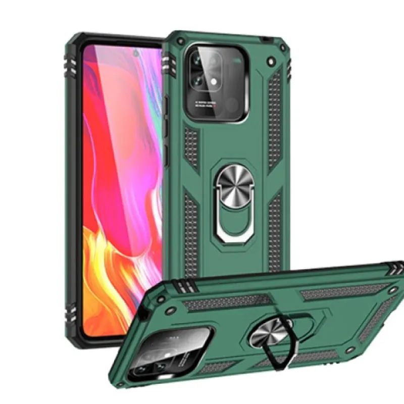 Futrola ARMOUR SA PRSTENOM za Samsung A346 Galaxy A34 5G zelena