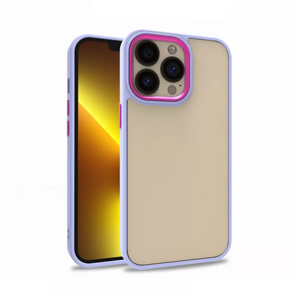 Futrola CLEAR SA BAMPEROM za Realme C55 lila