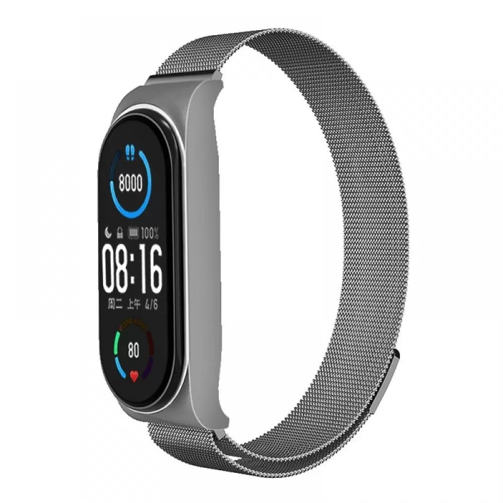 Narukvica za sat METAL za Xiaomi Mi Band 7 (02) silver