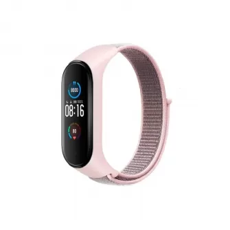 Narukvica za sat NYLON za Xiaomi Mi Band 5/6/7 (07) roze