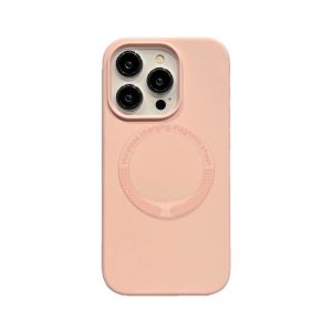 Futrola LEATHER CASE MAGSAFE za iPhone 13 (6.1) roze