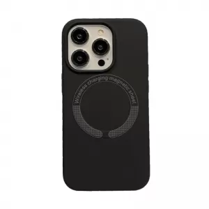 Futrola LEATHER CASE MAGSAFE za iPhone 14 Pro (6.1) crna
