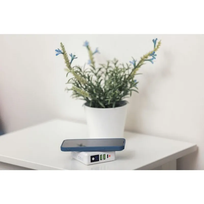 Multifunkcionalni punjac FORCELL 4in1 15W 8000 mAh sa power bank-om  beli
