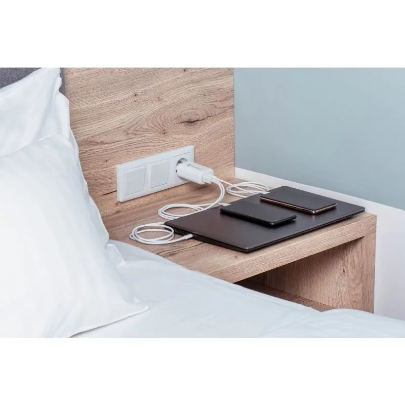 Kucni punjac (adapter) FORCELL GAN 65W (TFK-TC-PD65W) 3A 4.0 beli