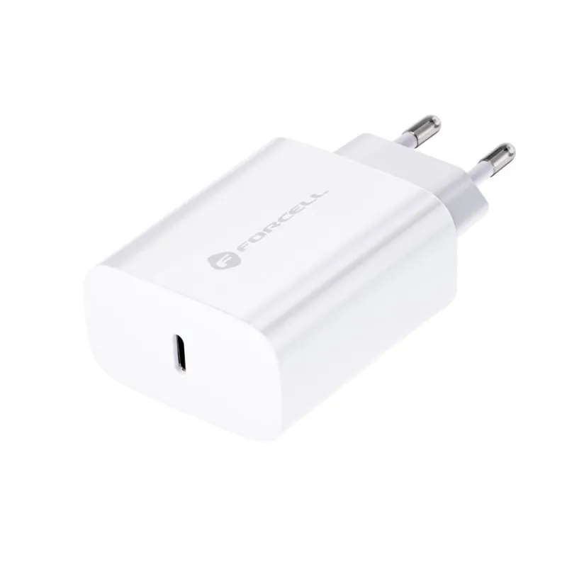 Kucni punjac (adapter) FORCELL TFK-TC-25WPD USB-C 25W 4.0 beli
