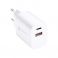 Kucni punjac (adapter) FORCELL TFK-TC-30WPD USB-A USB-C 30W 4.0 beli