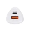 Auto punjac FORCELL CARBON CC50-1A1C Type-C 3.0 PD20W + USB QC 3.0 18W 5A (total 38W) beli