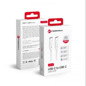 USB kabal FORCELL C339 Type C na Type C 100W 4.0 1m beli