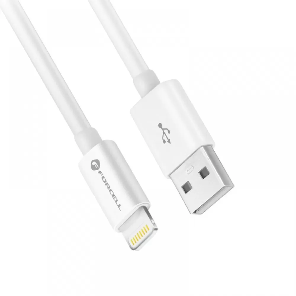 USB kabal FORCELL C703 USB lightning 12W 2.4A 1m beli