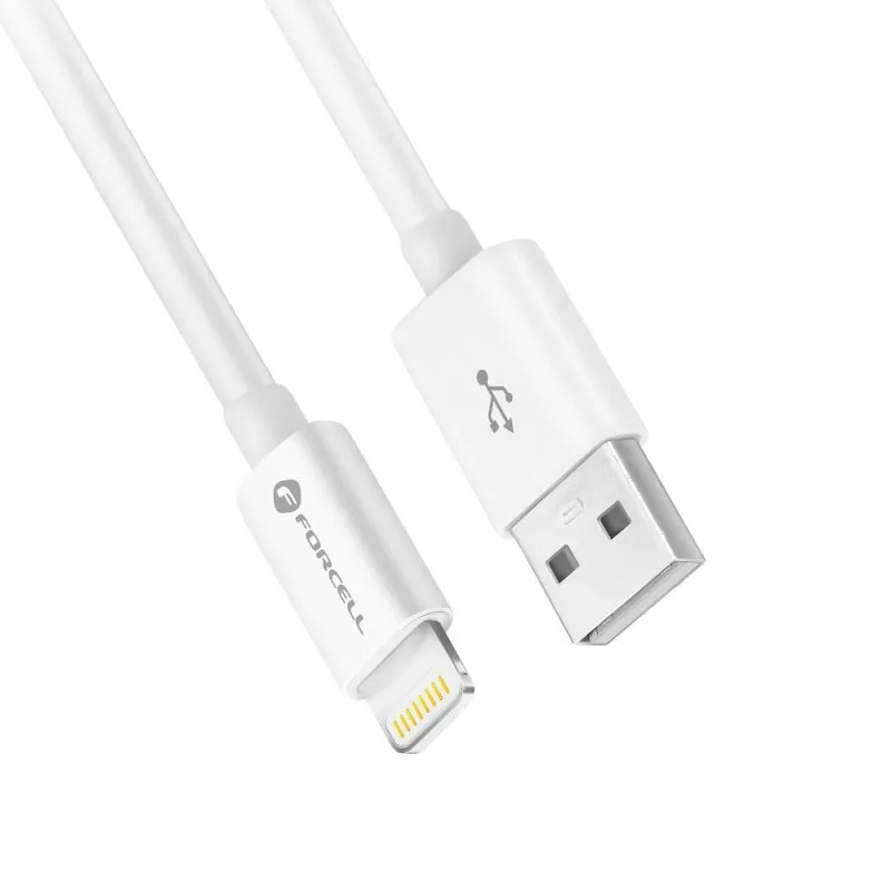USB kabal FORCELL C703 USB lightning 12W 2.4A 1m beli