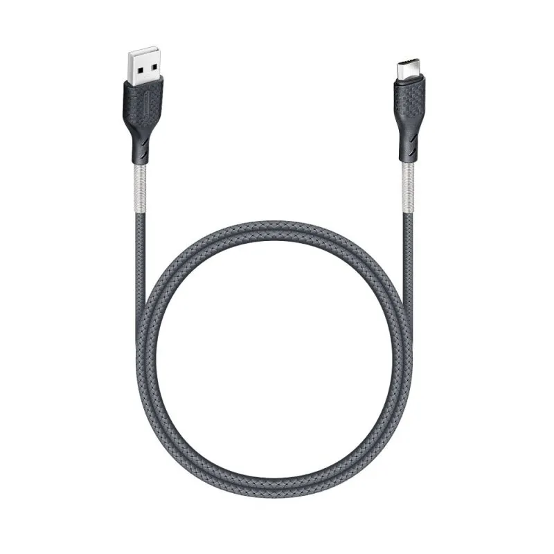 USB kabal FORCELL CB-03A USB Micro 2.4A 18w 1m crni
