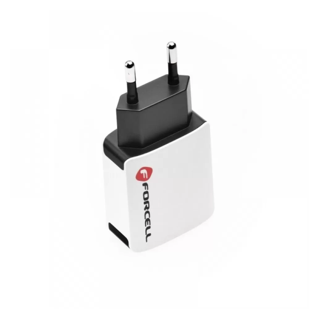 Kucni punjac (adapter) FORCELL U21 2XUSB 2A beli 