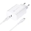 Kucni punjac FORCELL TFK-TC-25WPD (Type C + Type C) beli