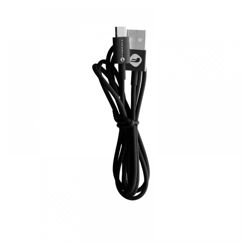 USB kabal FORCELL C321 TUBE USB Micro 2.1A crni 1m