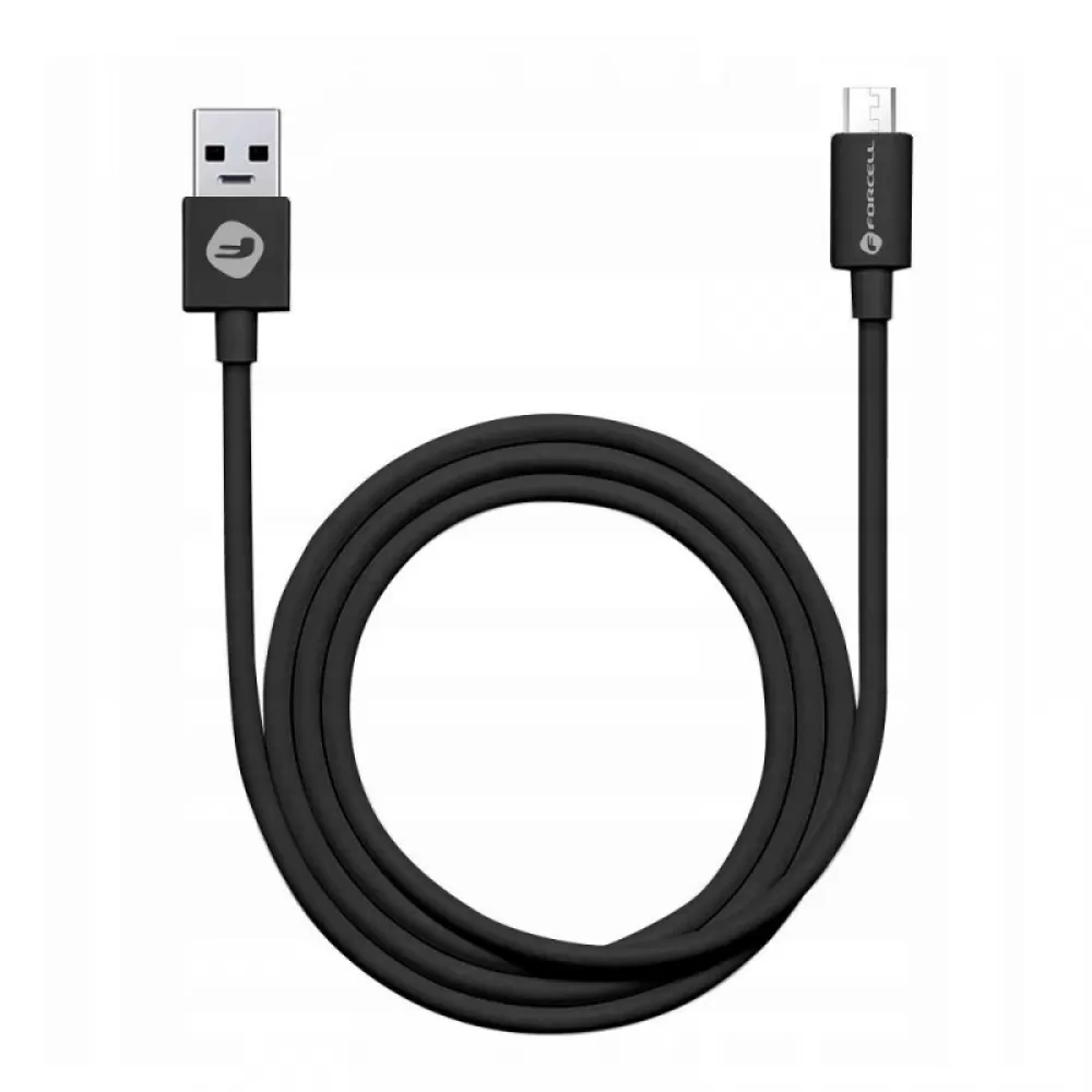 USB kabal FORCELL C321 TUBE USB Micro 2.1A crni 1m