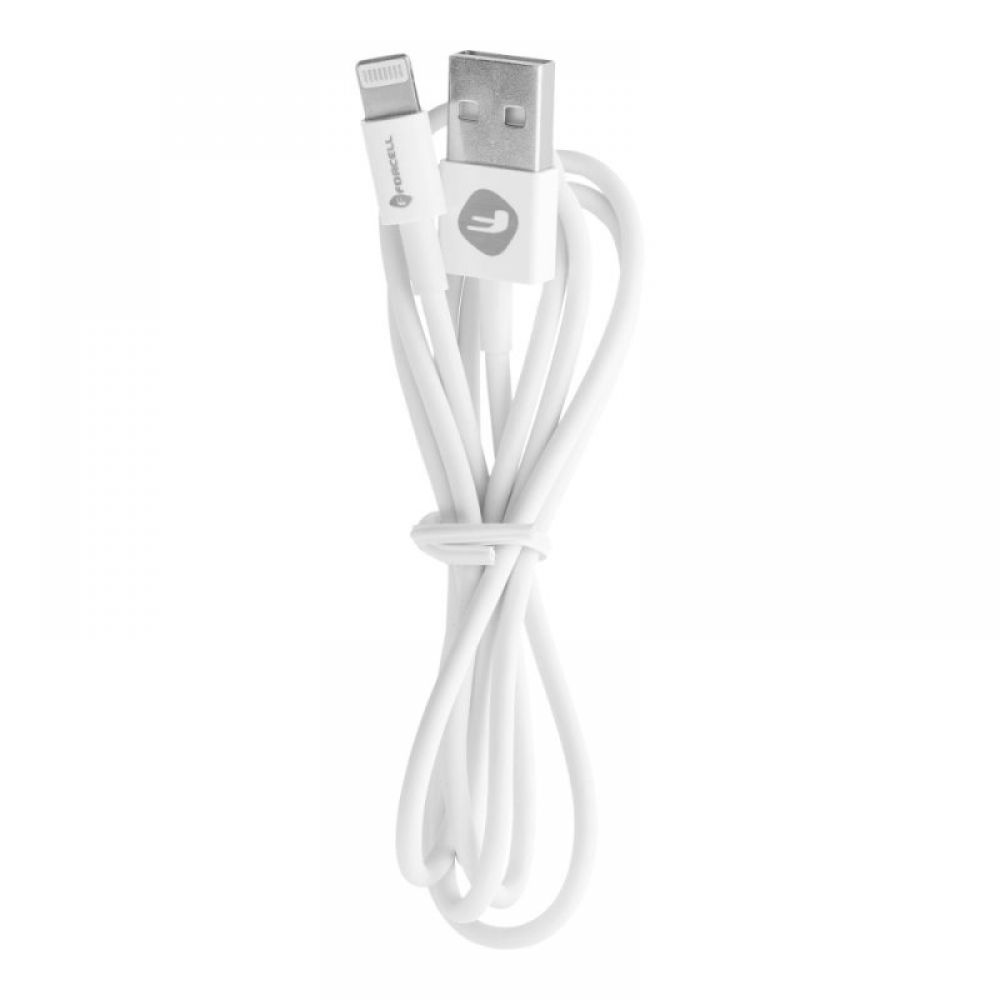 USB kabal FORCELL C316 TUBE USB lightning 1A beli 1m