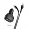 Auto punjac HOCO Z36 2xUSB + Type C kabal crni