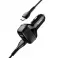 Auto punjac HOCO Z36 2xUSB + Type C kabal crni