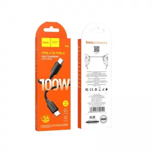 USB kabal HOCO. X96 Type c na Type C PD100W crni