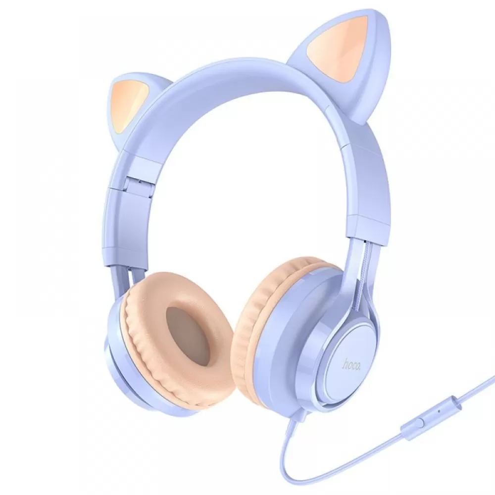 Slusalice HOCO. W36 Cat Ear lila