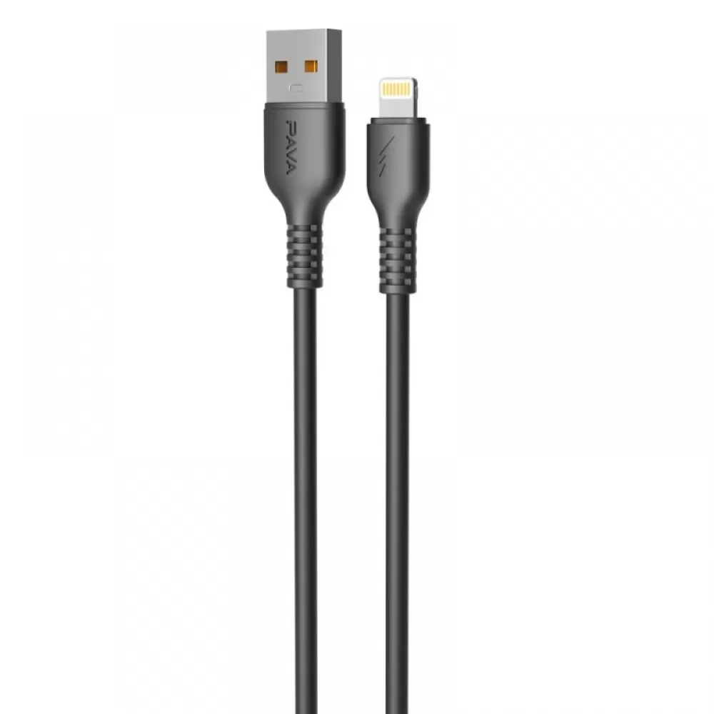 USB kabal PAVAREAL PA-DC73I 5A lightning 1m crni