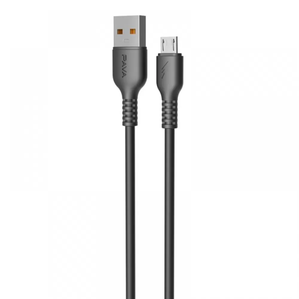 USB kabal PAVAREAL PA-DC73M 5A Micro 1m crni