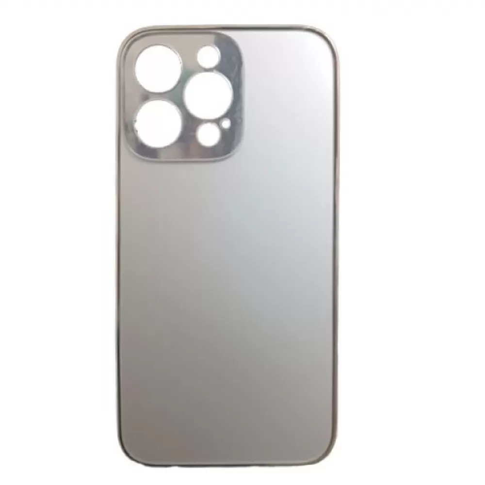 Futrola MATTE GLASS CASE za iPhone 14 Pro (6.1) srebrna