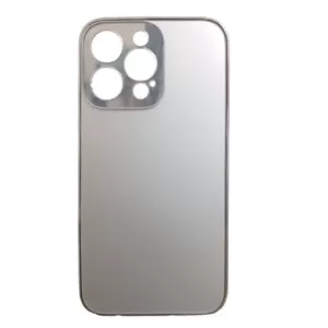 Futrola MATTE GLASS CASE za iPhone 14 Pro (6.1) srebrna