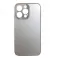 Futrola MATTE GLASS CASE za iPhone 14 Pro Max (6.7) srebrna