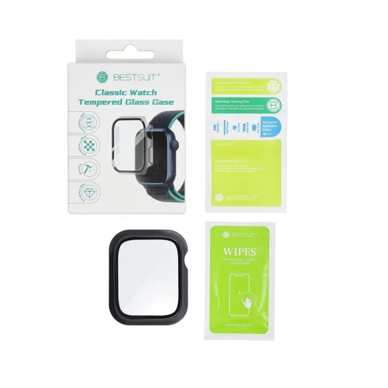 Futrola sa zastitnim staklom za sat Apple Watch 41mm transparent