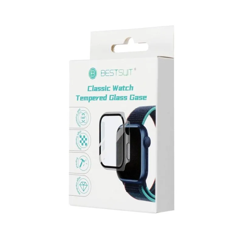 Futrola sa zastitnim staklom za sat Apple Watch 45mm graphite