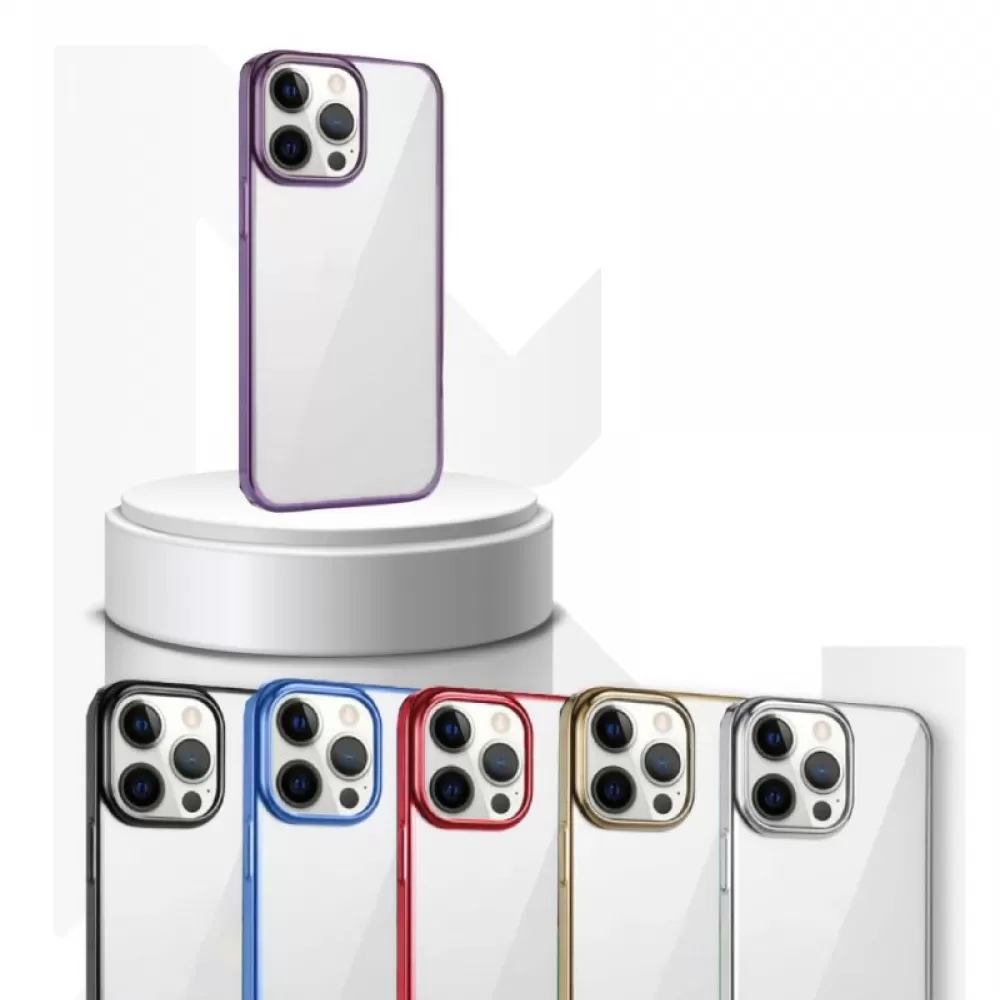 Futrola MIMO CLEAR CASE za iPhone 14 (6.1) ljubicasta