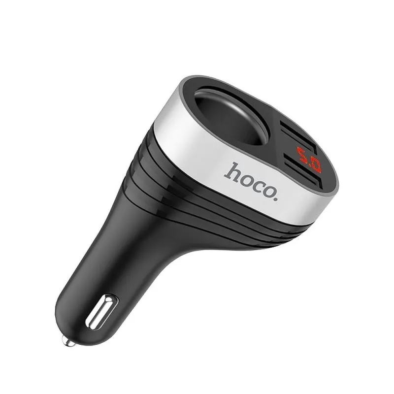 Auto punjac HOCO. Z29 2xUSB 3.1A + upaljac crni