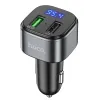 FM transmiter + auto punjac HOCO. Fighter E67 2xUSB QC 3.0 18W crni