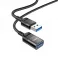 HOCO. kabal U107 OTG na USB 3A 1,2m crni