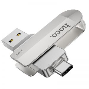 USB fles memorija HOCO. UD10 3.0 USB + Type C 32GB srebrni