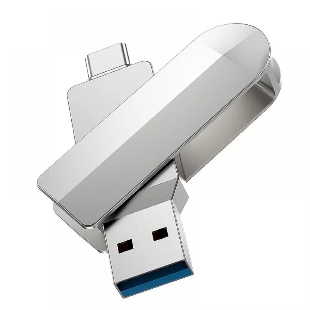 USB Fles memorija HOCO. UD10 3.0 USB + Type C 32GB srebrni