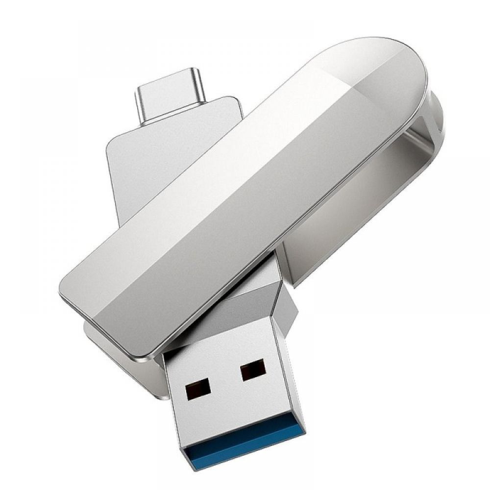 USB Fles memorija HOCO. UD10 3.0 USB + Type C 64GB srebrni