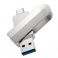 USB Fles memorija HOCO. UD10 3.0 USB + Type C 64GB srebrni
