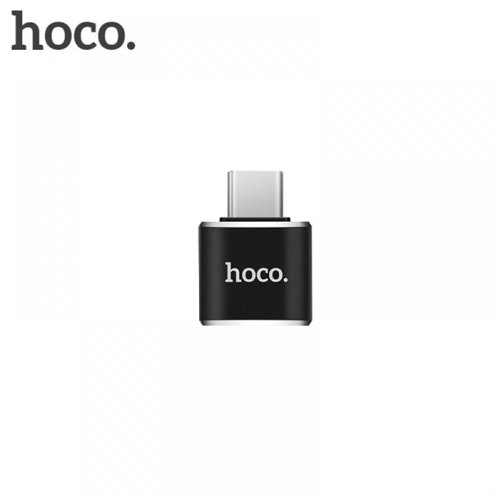 Hoco. OTG adapter UA5 Type C na USB A crni