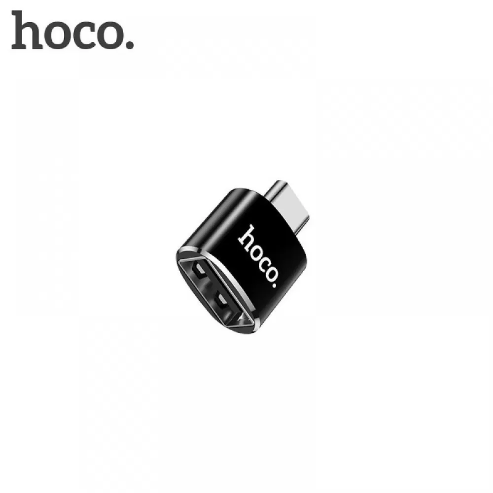 Hoco. OTG adapter UA5 Type C na USB A crni