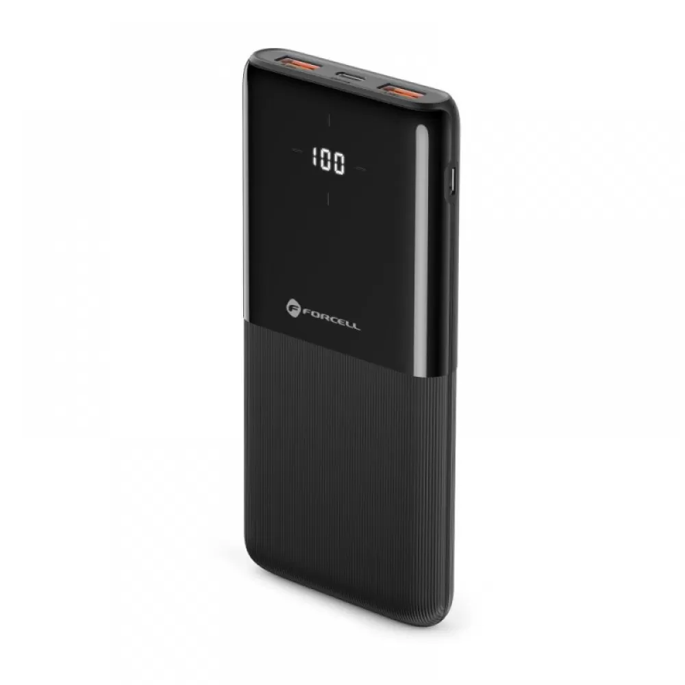 Power Bank FORCELL F-Energy P10k1 PD 20W QC 10000mah crni