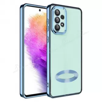 Futrola sa NIKLOVANIM OBODOM No1 za Realme 9 Pro plava