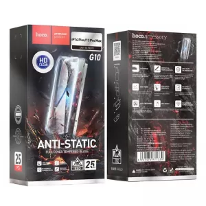 Zastitno staklo HOCO Anti-static set 25in1 za iPhone 13 Pro Max / iPhone 14 Plus (6.7) crno (25 kom)