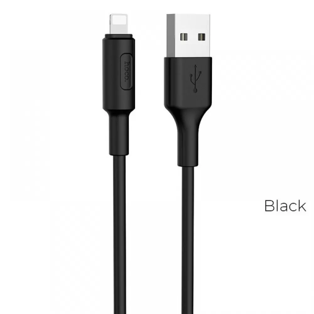 USB kabal HOCO X25 2A Lightning 1m crni