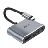 Adapter HOCO HB30 HUB Type C HDTV+VGA+USB3.0+PD100W+HDMI 